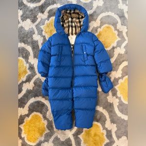 🎉Burberry boy 3Y full body puffer suit down filled